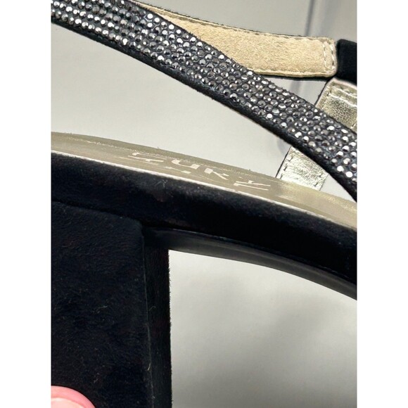 Naturalizer Vanessa2 Womens Strappy Heeled Sandals Rhinestone Black Sz 9.5M - Picture 7 of 10